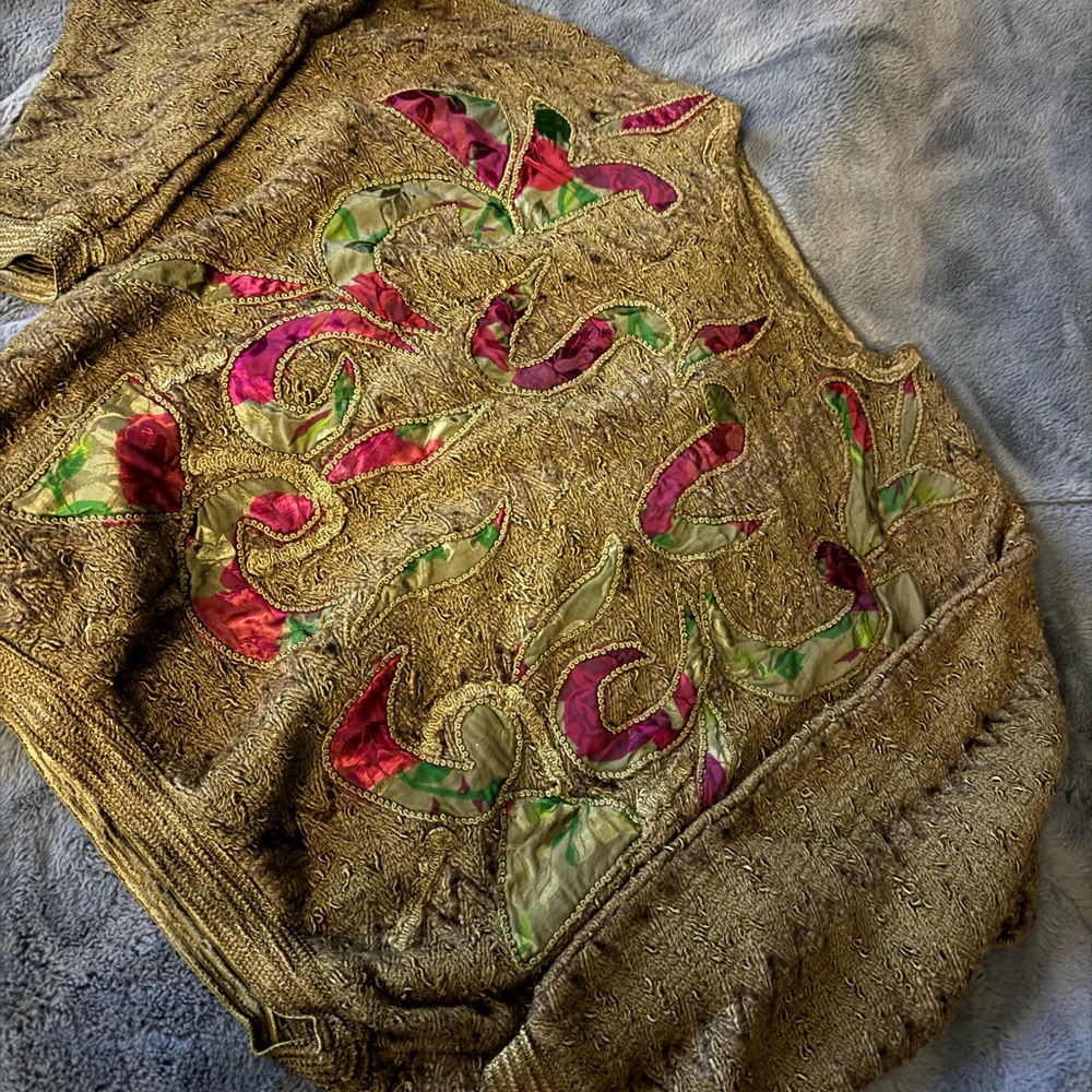 Vintage Gold and Pink sweater